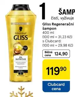 Tesco Gliss Regenerační šampon nabídka