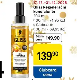 Tesco Gliss Regenerační kondicionér nabídka