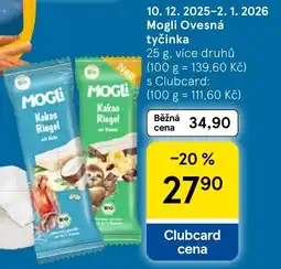Tesco Mogli Ovesná tyčinka nabídka