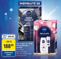 Tesco Nivea Vánoční balíček nabídka