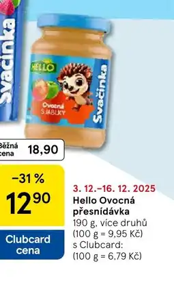 Tesco Hello Ovocná přesnídávka nabídka