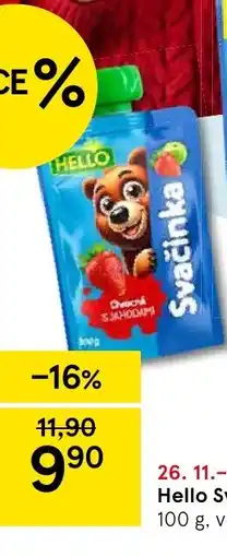 Tesco Hello Svačinka nabídka