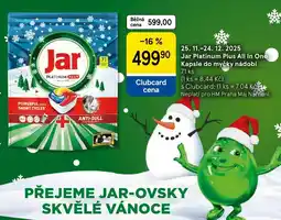 Tesco Jar Platinum Plus All In One Kapsle do myčky nádobí nabídka