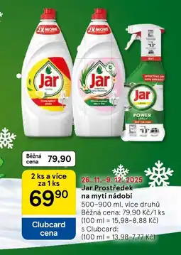 Tesco Jar Prostředek na mytí nádobí nabídka