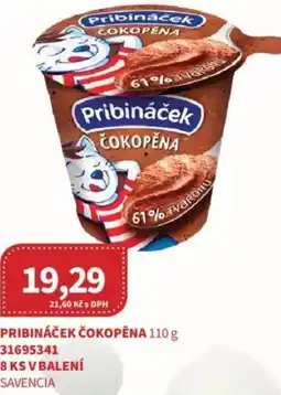 Kubík potraviny PRIBINÁČEK Čokopěna nabídka