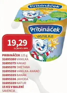 Kubík potraviny PRIBINÁČEK nabídka