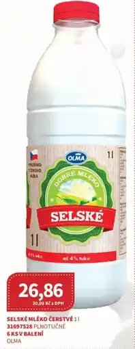 Kubík potraviny OLMA Selské mléko čerstvé nabídka