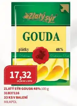 Kubík potraviny Zlatý sýr gouda 48% nabídka