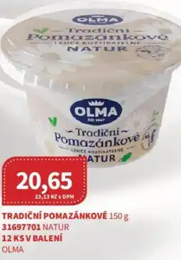 Kubík potraviny OLMA Tradiční pomazánkové nabídka