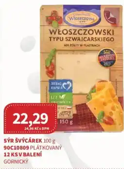 Kubík potraviny Sýr švýcárek nabídka