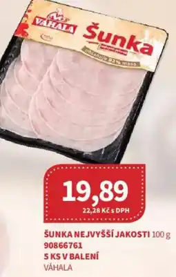 Kubík potraviny VAHALA Šunka nejvyšší jakosti nabídka
