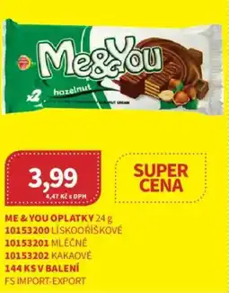 Kubík potraviny Me & you oplatky nabídka