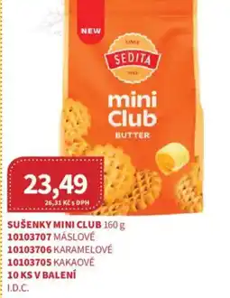 Kubík potraviny SEDITA Sušenky mini club nabídka