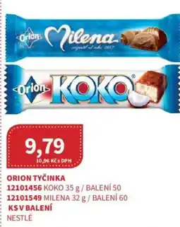 Kubík potraviny ORION Tyčinka nabídka