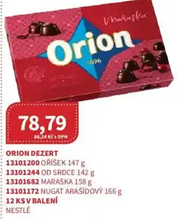 Kubík potraviny ORION Dezert nabídka