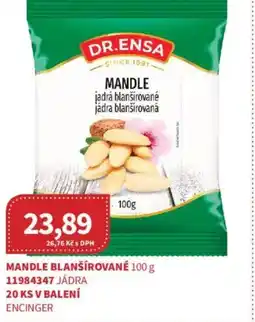 Kubík potraviny DR.ENSA Mandle blanšírované nabídka
