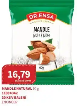 Kubík potraviny DR.ENSA Mandle natural nabídka