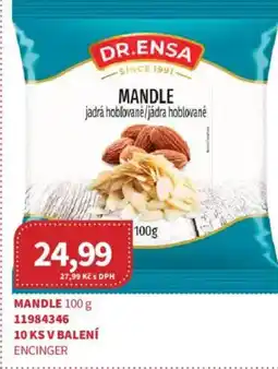 Kubík potraviny DR.ENSA Mandle nabídka