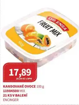 Kubík potraviny DR.ENSA Kandované ovoce nabídka