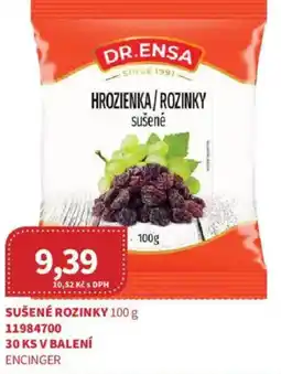 Kubík potraviny DR.ENSA Sušené rozinky nabídka