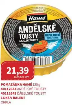 Kubík potraviny Pomazánka HAMÉ nabídka