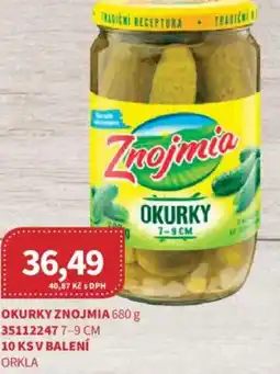 Kubík potraviny Okurky znojmia nabídka