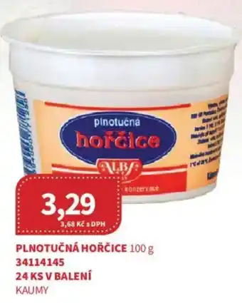Kubík potraviny Plnotučná hořčice nabídka