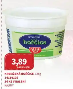 Kubík potraviny Kremžská hořčice nabídka