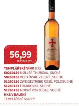 Kubík potraviny Templářské víno nabídka