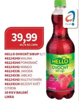 Kubík potraviny HELLO Ovocný sirup nabídka