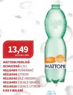 Kubík potraviny Mattoni perlivá ochucená nabídka