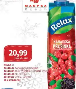 Kubík potraviny RELAX nabídka