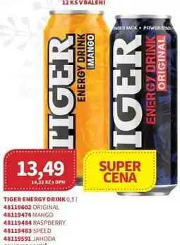 Kubík potraviny Tiger energy drink nabídka