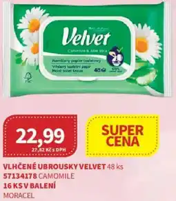 Kubík potraviny Vlhčené ubrousky velvet nabídka