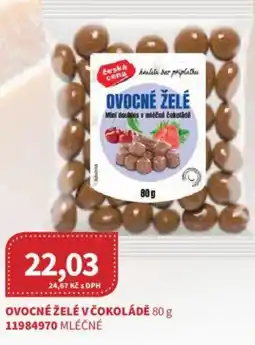 Kubík potraviny Česká Cena Ovocné želé v čokoládě nabídka