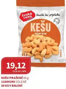 Kubík potraviny Česká Cena Kešu pražené nabídka