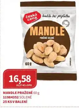 Kubík potraviny Česká Cena Mandle pražené nabídka