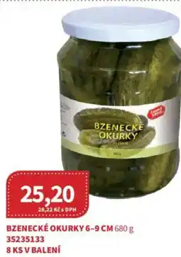 Kubík potraviny Česká Cena Bzenecké okurky 6-9 cm nabídka