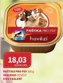 Kubík potraviny Česká Cena Paštika pro psy nabídka