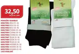 Kubík potraviny Ponožky bambus nabídka