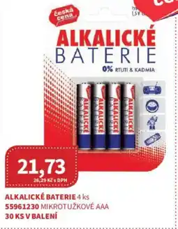 Kubík potraviny Česká Cena Alkalické baterie nabídka