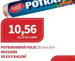Kubík potraviny Česká Cena Potravinová folie 38 cm x 8 m nabídka