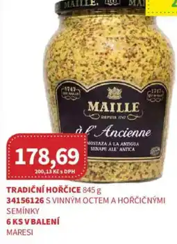 Kubík potraviny Tradiční hořčice nabídka