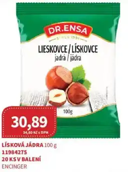 Kubík potraviny DR.ENSA Lísková jádra nabídka