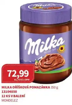 Kubík potraviny Milka oříšková pomazánka nabídka