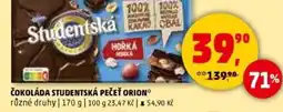 Penny Market Čokoláda studentská pečeť orion nabídka
