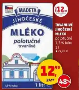 Penny Market MADETA Trvanlivé jihočeské mléko nabídka