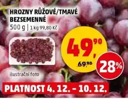 Penny Market Hrozny růžové/tmavé bezsemenné nabídka