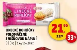 Penny Market Linecké rohlíčky polomáčené s višňovou náplní nabídka