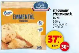 Penny Market Strouhaný sýr emmentál boni nabídka